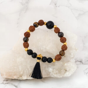 Pulsera Ojo de Tigre y Obsidiana